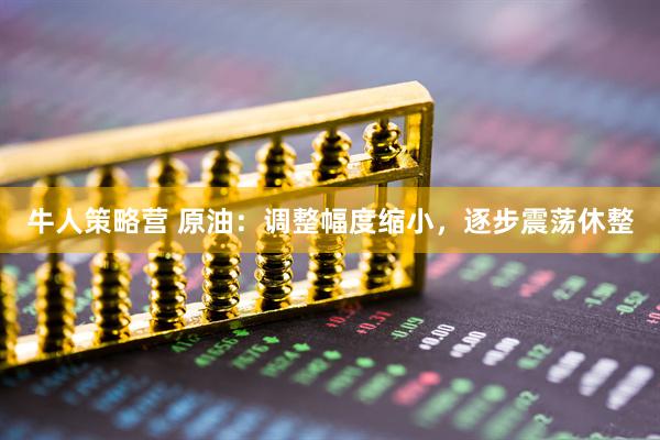 牛人策略营 原油：调整幅度缩小，逐步震荡休整