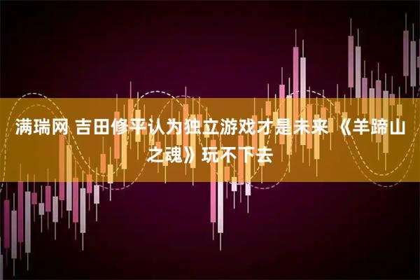 满瑞网 吉田修平认为独立游戏才是未来 《羊蹄山之魂》玩不下去